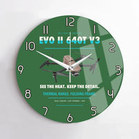 Thumbnail for Autel EVO II Dual 640T V3 design on green no frame wall clock
