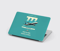 Thumbnail for Boeing 777-9 design on turquoise MacBook case