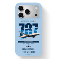 Thumbnail for Boeing 787-8 Dreamliner design on light blue magsafe iphone case