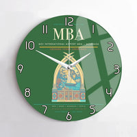 Thumbnail for Moi International Airport (MBA) design on green no frame wall clock