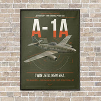Thumbnail for Messerschmitt Me 262A-1a vertical canvas print - framed - green army background