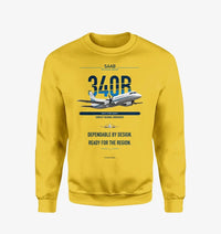 Thumbnail for Saab 340B design on yellow sweatshirt