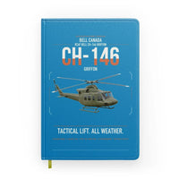 Thumbnail for Bell Canada CH-146 Griffon design on turquoise notebook