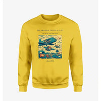 Thumbnail for VINTAGE G4471 - The Skydive Festival Lift - Designed Sweatshirts design on yellow