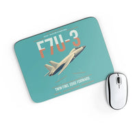 Thumbnail for F7U-3 Cutlass design on turquoise rectangle mouse pad