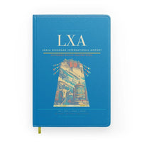 Thumbnail for Lhasa Gonggar International Airport (LXA) design on turquoise notebook