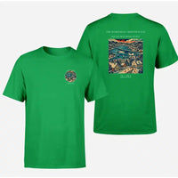 Thumbnail for VINTAGE G4449 - The Homefield Christmas Eve - Double-Side T-Shirt design on green double side t shirt