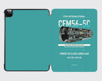 Thumbnail for CFM56-5C design on turquoise ipad tablet case
