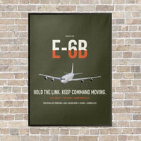 Thumbnail for E-6B Mercury vertical canvas print - framed - green army background