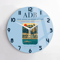 Thumbnail for Izmir Adnan Menderes Airport ADB Wall-Clock No-Frame - Light Blue