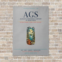 Thumbnail for Augusta Regional Airport at Bush Field AGS vertical canvas print - no frame - light gray background