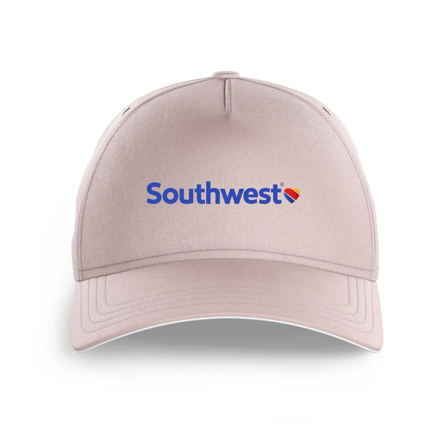 Southwest Airlines logo printed on pink cap