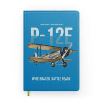 Thumbnail for Boeing P-12E design on turquoise notebook