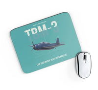 Thumbnail for TBM-3 Avenger design on turquoise rectangle mouse pad