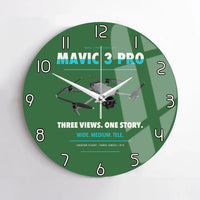 Thumbnail for DJI Mavic 3 Pro design on green no frame wall clock