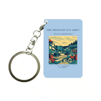 Thumbnail for VINTAGE G4284 - The Midnight Sun Shift - Designed Key Chain design on lightblue