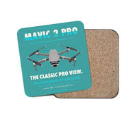 Thumbnail for DJI Mavic 2 Pro design on turquoise 1 piece coaster