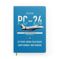 Thumbnail for Pilatus PC-24 design on turquoise notebook