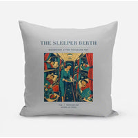 Thumbnail for VINTAGE G4216 - The Sleeper Berth - Designed Pillows design on lightgray