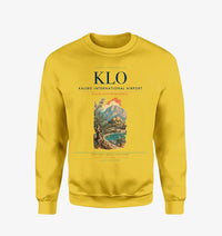 Thumbnail for Kalibo International Airport (KLO) design on yellow sweatshirt