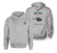 Thumbnail for Airbus UH-72A Lakota design on light gray double-side hoodie, double-side print