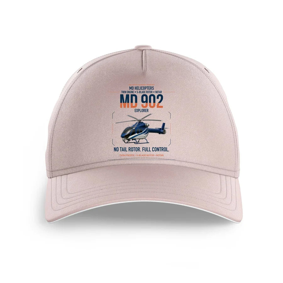 MD Helicopters MD 902 Explorer design on pink printed hat