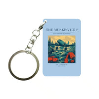 Thumbnail for VINTAGE G4282 - The Muskeg Hop - Designed Key Chain design on lightblue