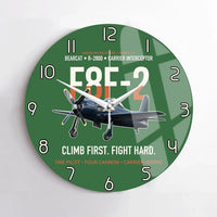Thumbnail for F8F-2 Bearcat Climb First Fight Hard design on green no frame wall clock