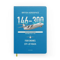 Thumbnail for BAe 146-300 design on turquoise notebook