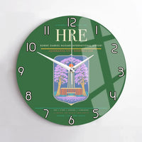 Thumbnail for Robert Gabriel Mugabe International Airport (HRE) design on green no frame wall clock