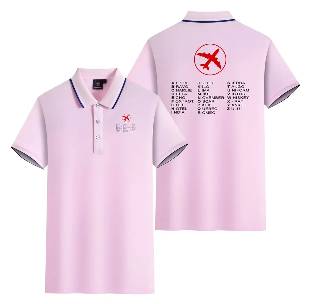 Aviation Alphabet Polo Shirt - view 9