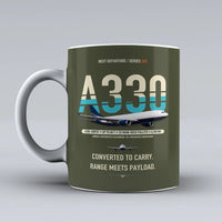Thumbnail for A330-200P2F Mug design on green army airbus