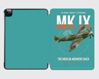 Thumbnail for Supermarine Spitfire Mk IX design on turquoise ipad tablet case