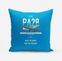 Thumbnail for Piper PA-28 Cherokee design on turquoise pillow