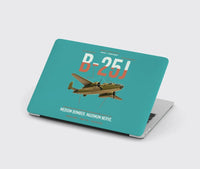 Thumbnail for B-25J Mitchell design on turquoise MacBook case