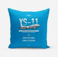 Thumbnail for NAMC YS-11A design on turquoise pillow