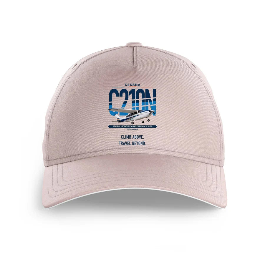 Cessna T210N Centurion design on pink printed hat