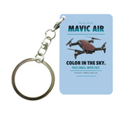 Thumbnail for DJI Mavic Air Key Chain design on light blue key chain