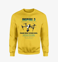Thumbnail for DJI Inspire 3 design on yellow sweatshirt