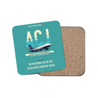 Thumbnail for Airbus ACJ320neo design on turquoise 1 piece coaster