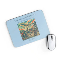 Thumbnail for VINTAGE G4325 - The Meadow Circuit - Designed Mouse Pads design on lightblue rectangle