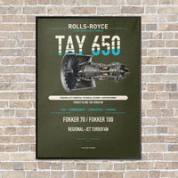 Thumbnail for TAY 650 vertical canvas print - framed - green army background