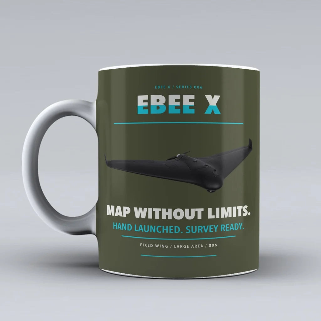 eBee X Mug design on green army ageagle