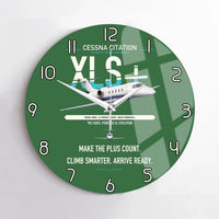 Thumbnail for Cessna Citation XLSPlus design on green no frame wall clock