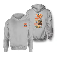 Thumbnail for SIGNAL 676 - The Morning Rises With The Basket - Double-Side Hoodie design on light gray double side hoodie
