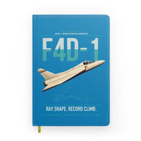 Thumbnail for F4D-1 Skyray design on turquoise notebook