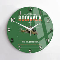 Thumbnail for Denel Rooivalk Mk 1F design on green no frame wall clock