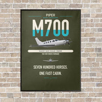 Thumbnail for Piper M700 Fury vertical canvas print - framed - green army background