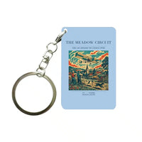 Thumbnail for VINTAGE G4325 - The Meadow Circuit - Designed Key Chain design on lightblue