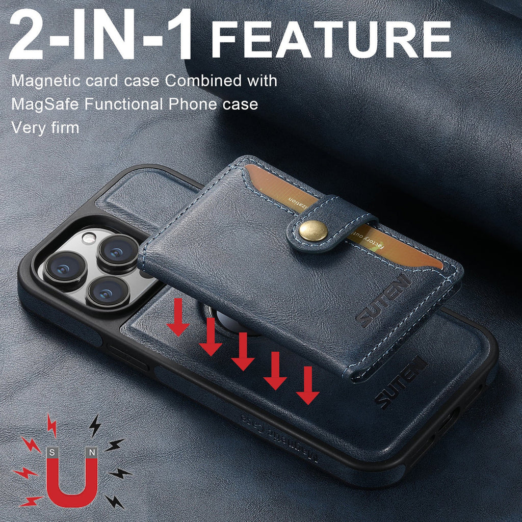 Leather Magsafe Card Holder Case iPhone Case - view 9
